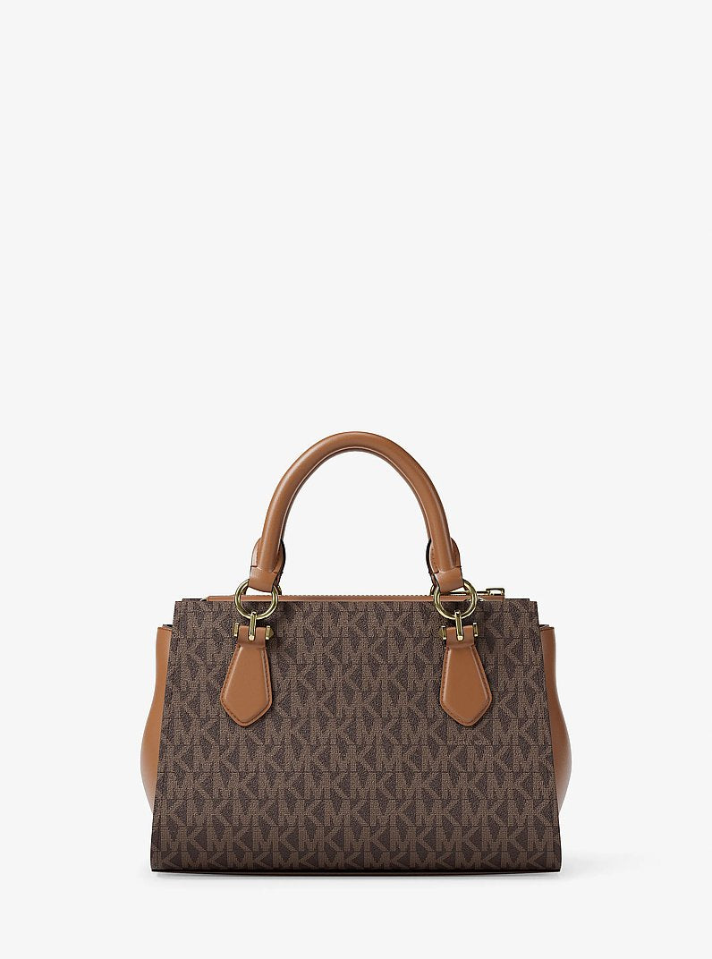 Michael Kors Marilyn Small Signature Logo Messenger Bag Brown