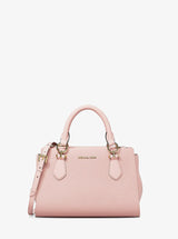 Michael Kors Marilyn Small Leather Satchel Powder Blush
