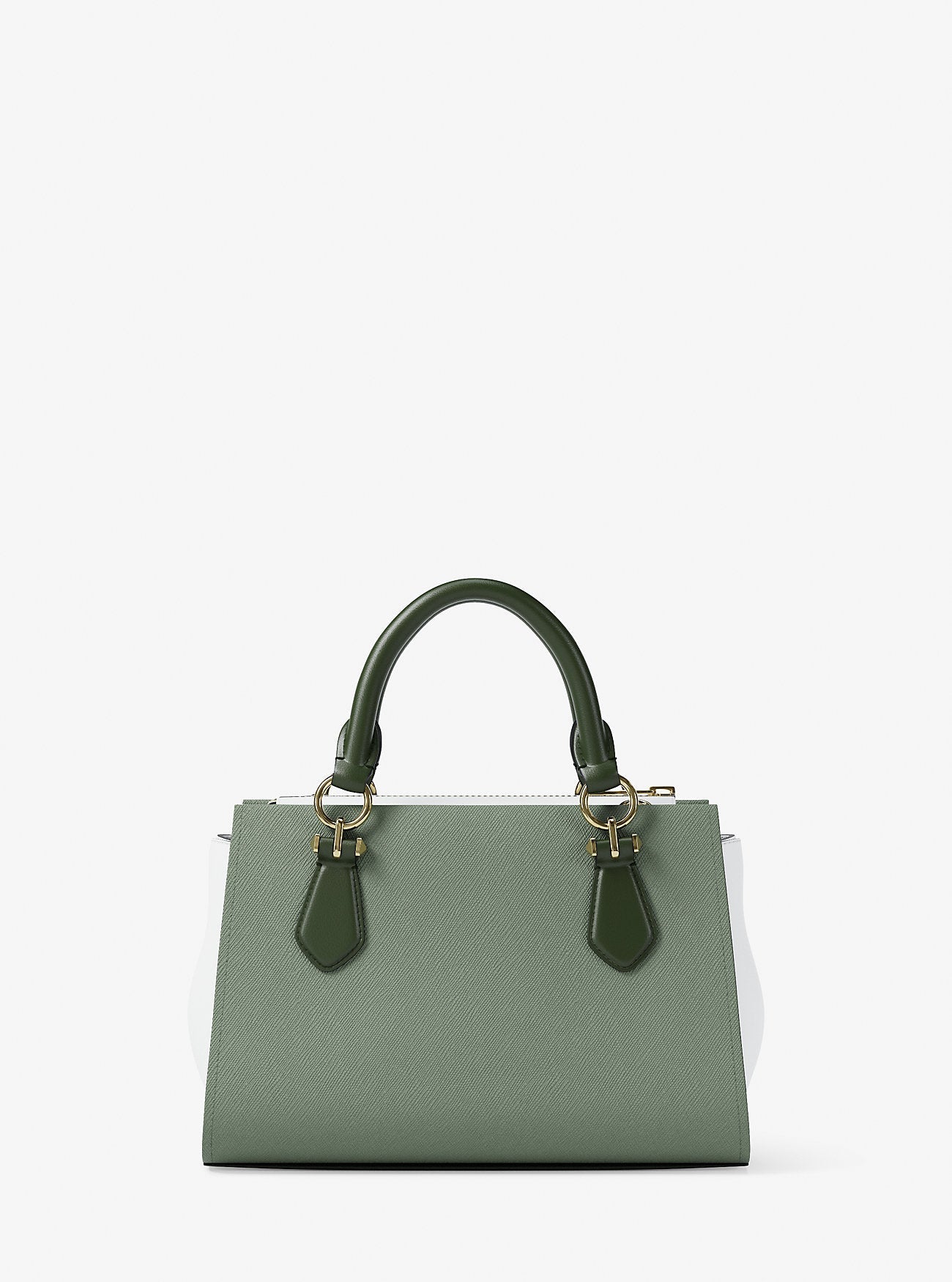 Marilyn Small Color-Block Saffiano Leather Messenger Bag Moss Multi Moss Multi