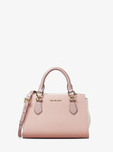 Michael Kors Marilyn Small Color-Block Saffiano Leather Messenger Bag Pwd Blsh Mlt