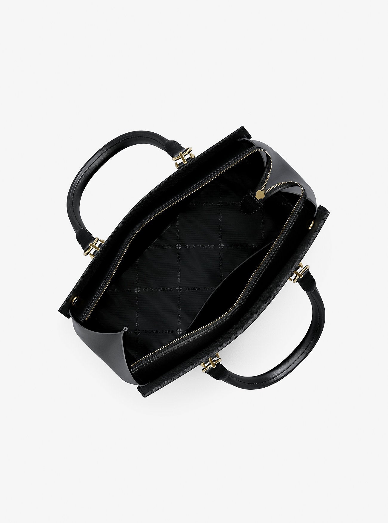 Michael Kors Marilyn Medium Saffiano Leather Satchel Black