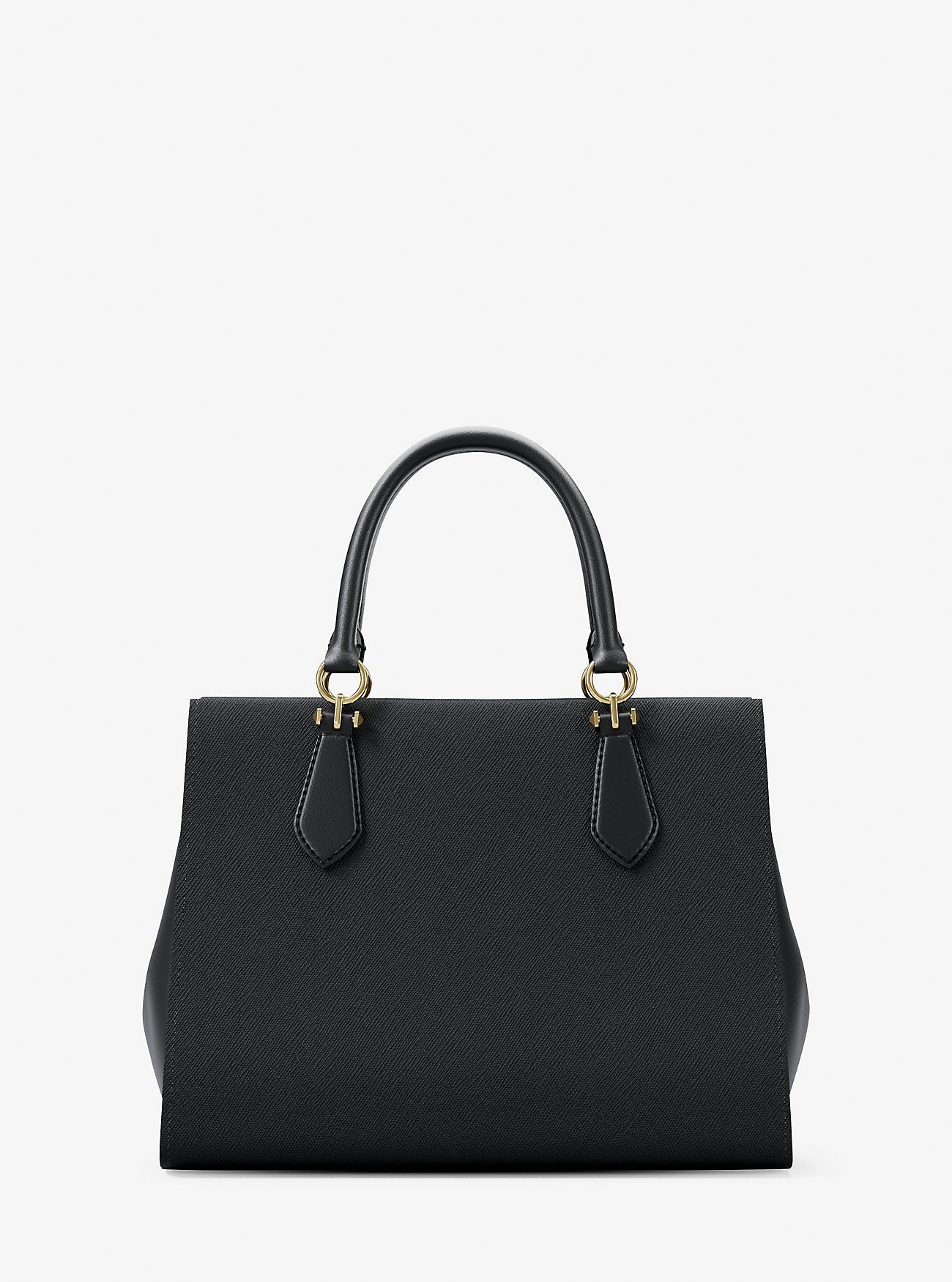Michael Kors Marilyn Medium Saffiano Leather Satchel Black