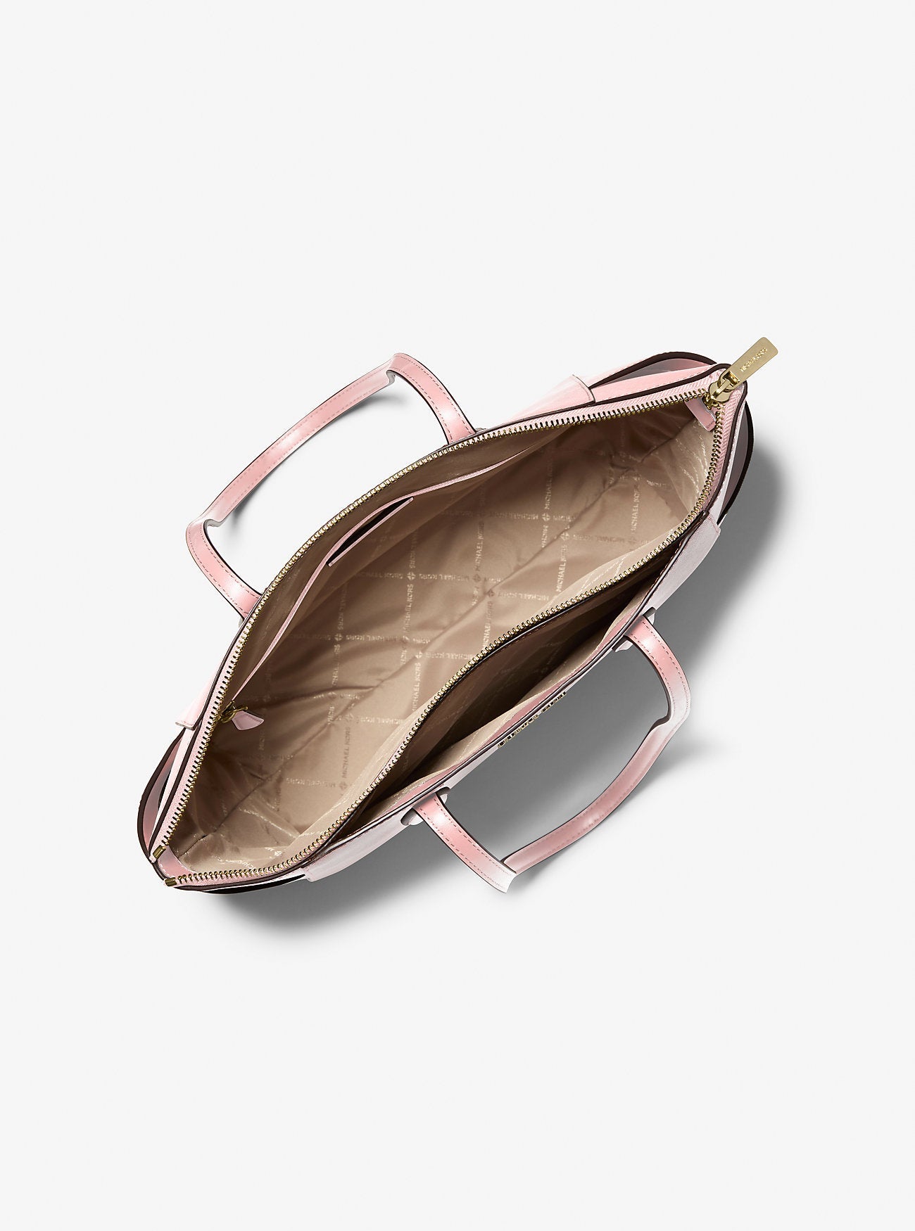 Marilyn Medium Saffiano Leather Tote Bag Powder Blush Powder Blush