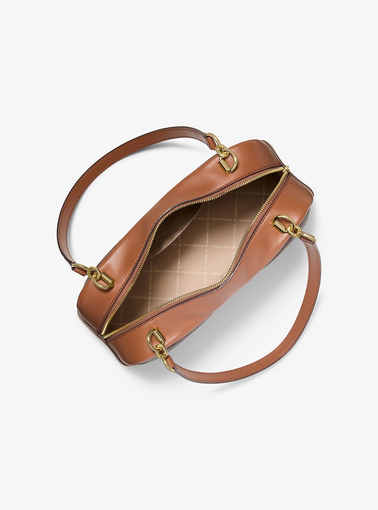 Michael Kors Cecily Medium Signature Logo Shoulder Bag Brown