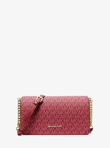 Michael Kors Jet Set Medium Signature Logo Crossbody Bag Cherry