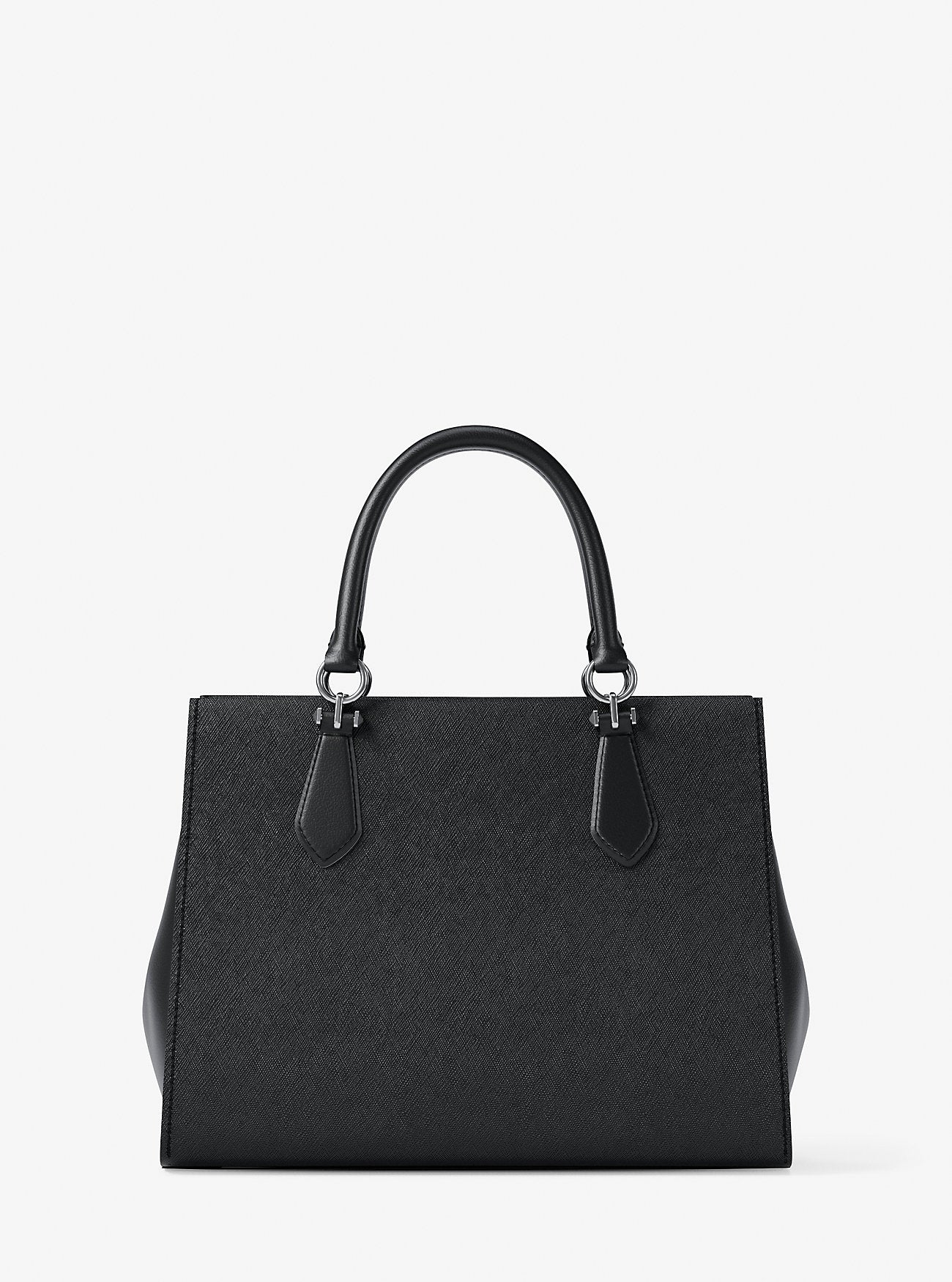 Michael Kors Marilyn Medium Saffiano Leather Satchel Black