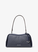 Michael Kors Cecily Medium Signature Logo Shoulder Bag Admiral
