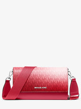 Michael Kors Jet Set Large Ombre Signature Logo Crossbody Bag Hibiscus Multi