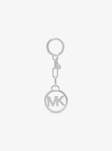 Michael Kors Jet Set Logo Bag Charm Sh Rhodium
