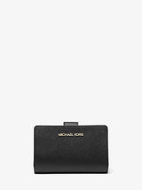 Michael Kors Medium Crossgrain Leather Wallet Black