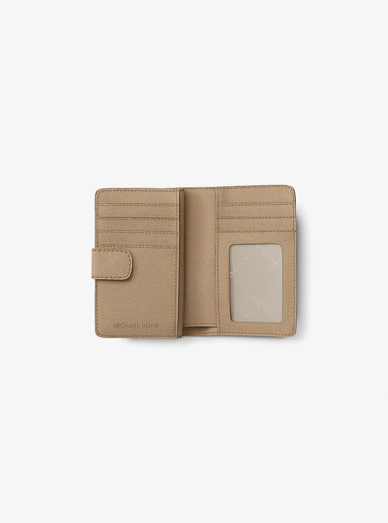 Michael Kors Medium Crossgrain Leather Wallet Camel