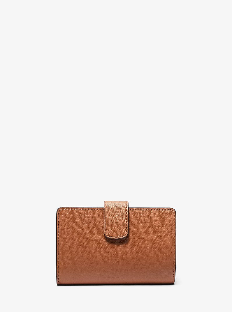 Michael Kors Medium Crossgrain Leather Wallet Luggage