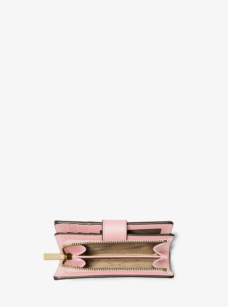 Medium Crossgrain Leather Wallet Powder Blush Powder Blush
