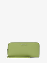 Michael Kors Large Pebbled Leather Continental Wallet Lime