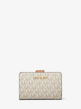 Michael Kors Medium Signature Logo Wallet Vanilla