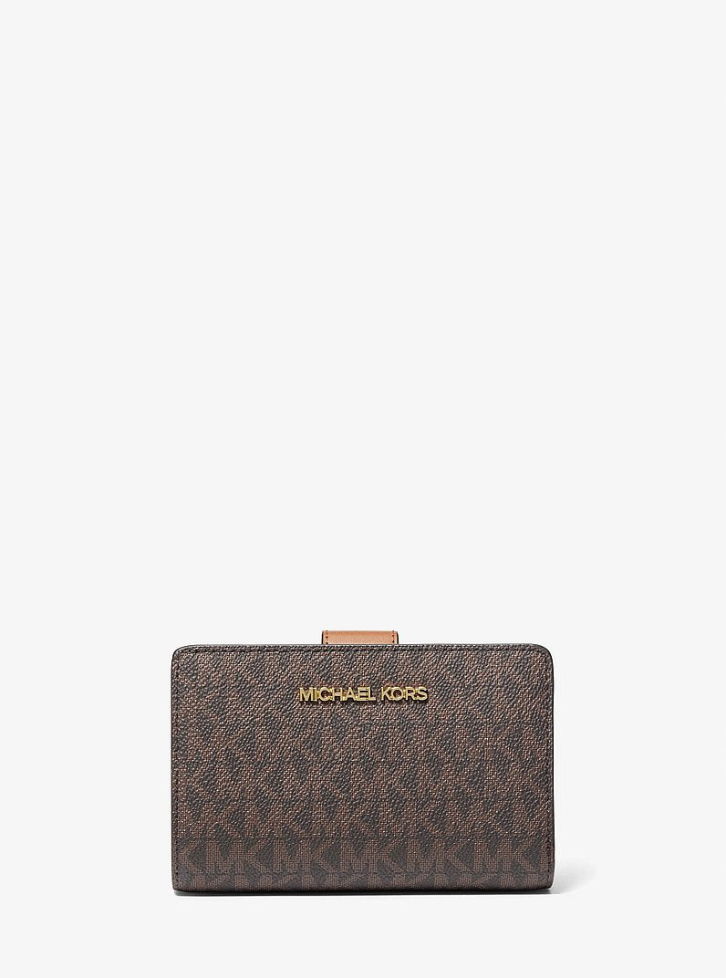 Michael Kors Medium Signature Logo Wallet Brown