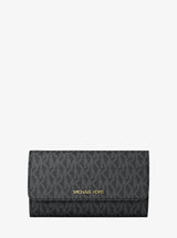 Michael Kors Jet Set Large Logo Trifold Wallet Black
