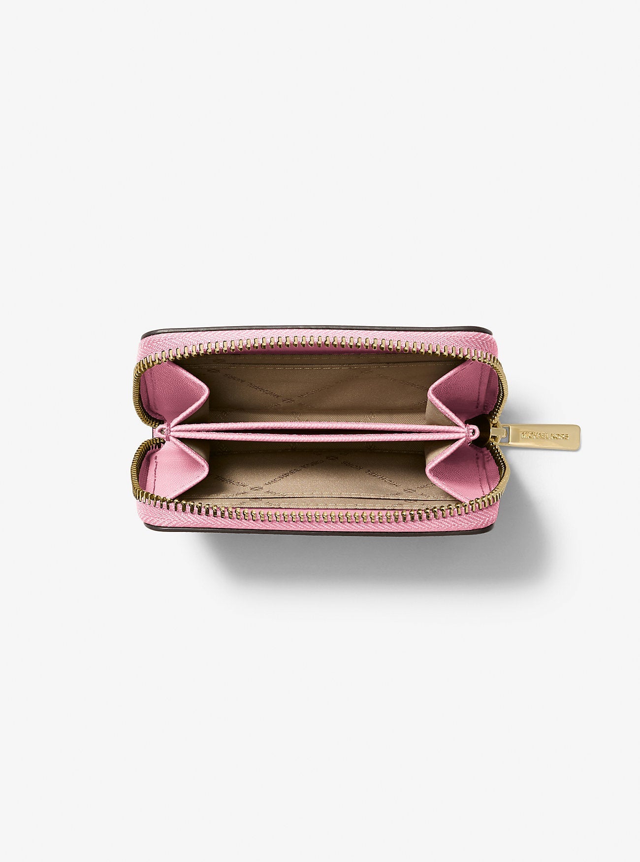 Michael Kors Jet Set Travel Medium Saffiano Leather Wallet Carnation