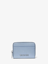 Michael Kors Jet Set Travel Medium Saffiano Leather Wallet Pale Ocean