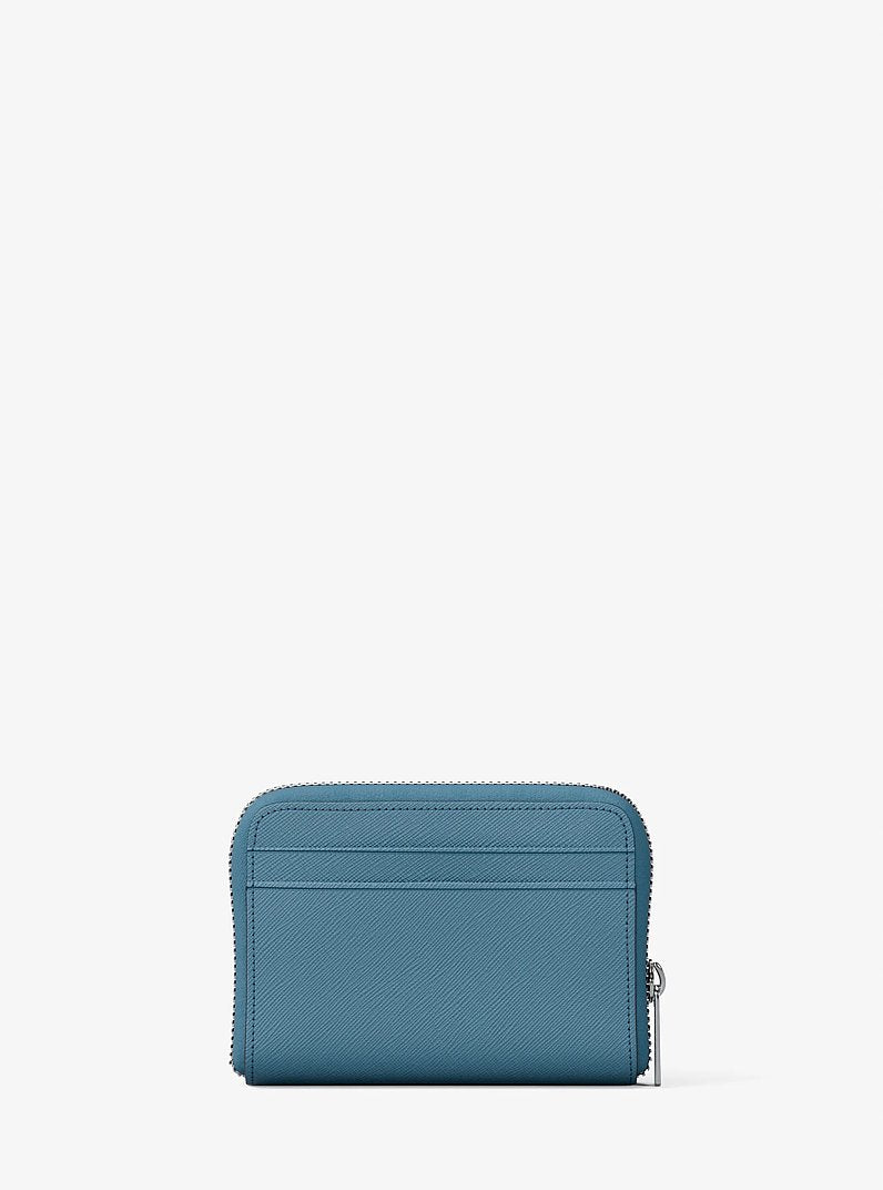 Michael Kors Jet Set Travel Medium Saffiano Leather Wallet Denim