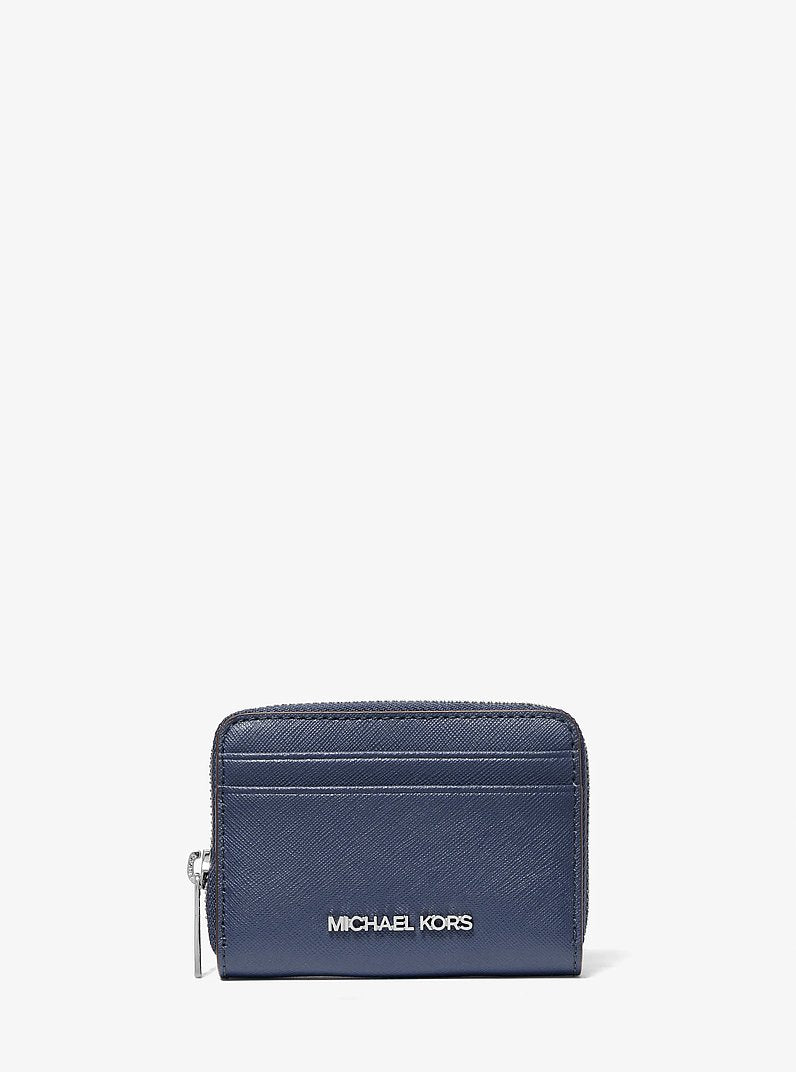 Michael Kors Jet Set Travel Medium Saffiano Leather Wallet Navy