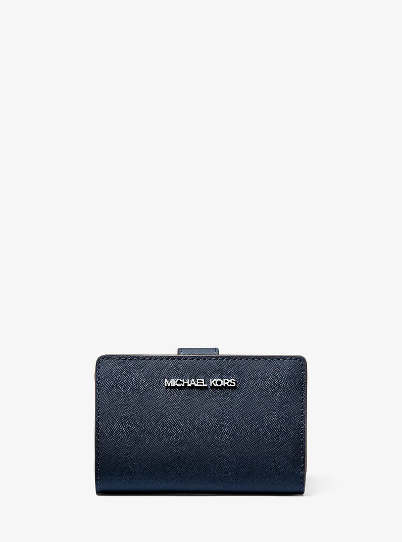 Michael Kors Medium Saffiano Leather Wallet Navy