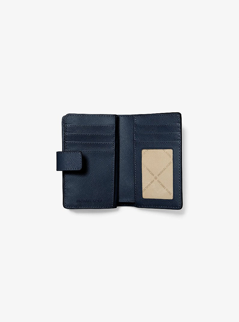 Michael Kors Medium Saffiano Leather Wallet Navy