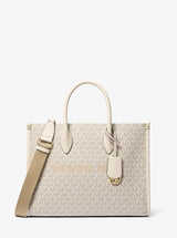 Michael Kors Mirella Medium Signature Logo Tote Bag Lt Crm Multi