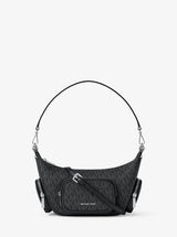 Michael Kors Merritt Small Signature Logo Convertible Shoulder Bag Black