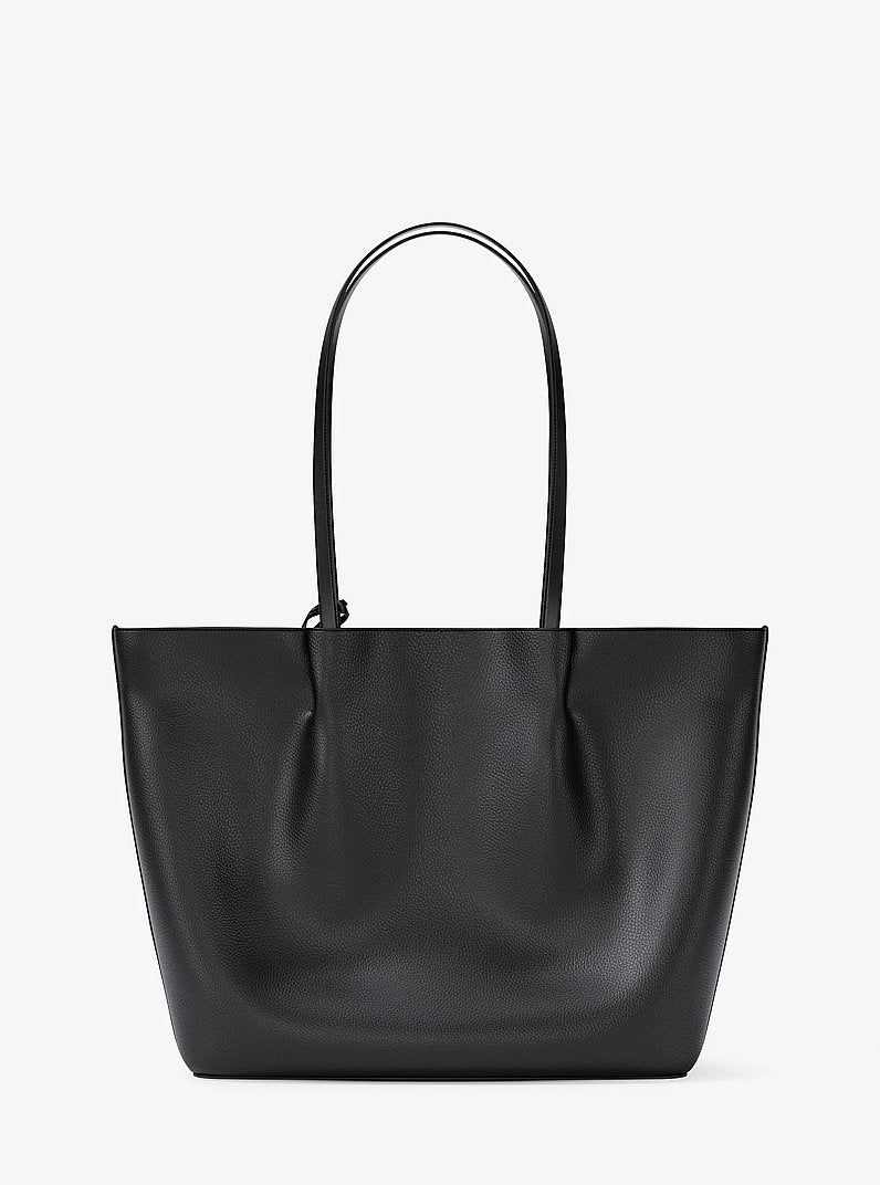Michael Kors Carson Large Pebbled Leather Tote Bag Black