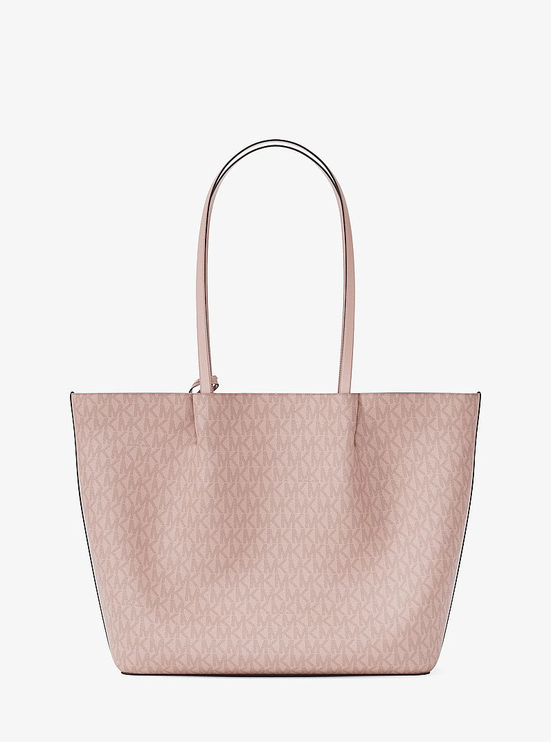 Michael Kors Carson Large Signature Logo Tote Bag Powder Blush
