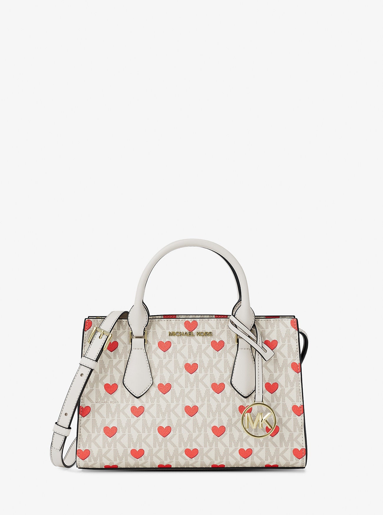 Michael Kors Sheila Small Embellished Signature Logo Satchel Lt Crm Multi