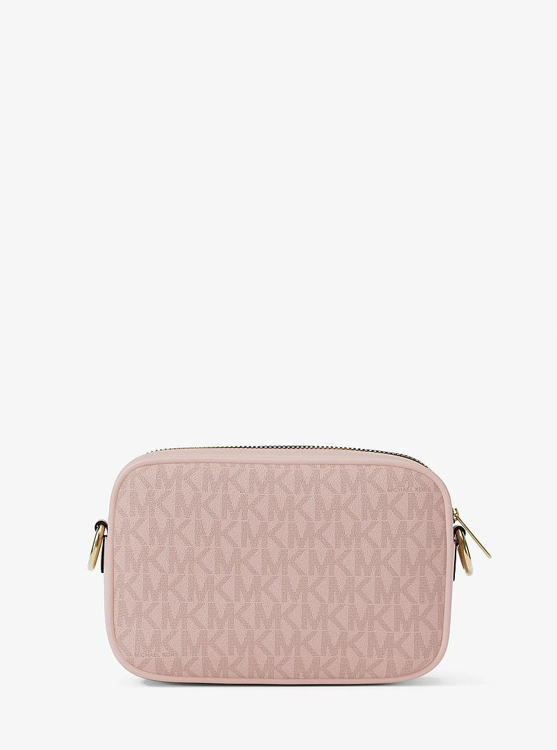 Michael Kors Jet Set Small Signature Logo Camera Crossbody Bag Powder Blush