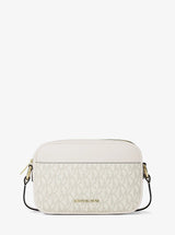 Michael Kors Jet Set Small Signature Logo Camera Crossbody Bag Lt Crm Multi
