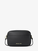 Michael Kors Jet Set Small Pebbled Leather Camera Crossbody Bag Black