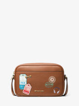 Michael Kors Jet Set Large Embellished Camera Crossbody Bag Luggage