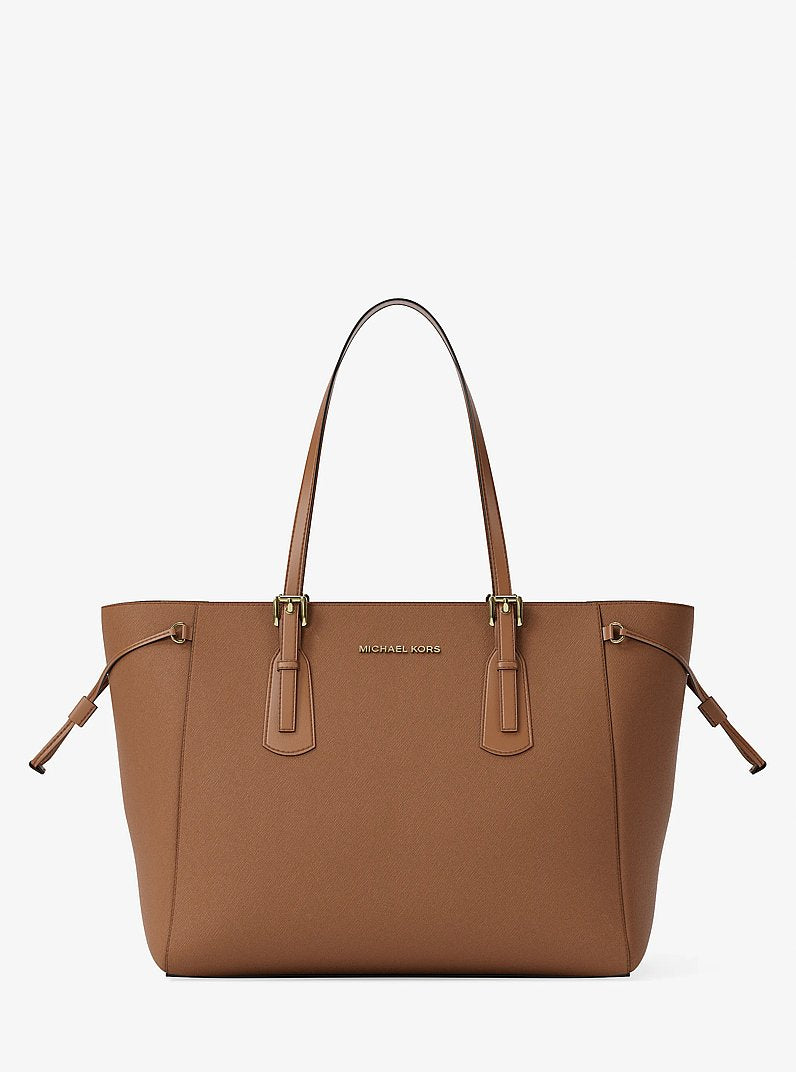 Michael Kors Voyager Large Saffiano Leather Tote Bag Luggage