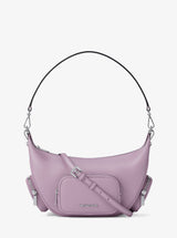 Michael Kors Merritt Medium Pebbled Leather Convertible Shoulder Bag Lt Quartz