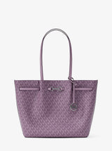 Michael Kors Carson Large Signature Logo Tote Bag Lt Quartz