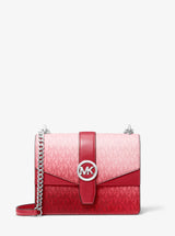 Michael Kors Greenwich Small Ombre Signature Logo Crossbody Bag Hibiscus Multi