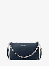 Michael Kors Jet Set Medium Saffiano Leather Crossbody Bag Navy