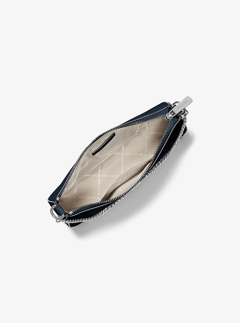 Michael Kors Jet Set Medium Saffiano Leather Crossbody Bag Navy