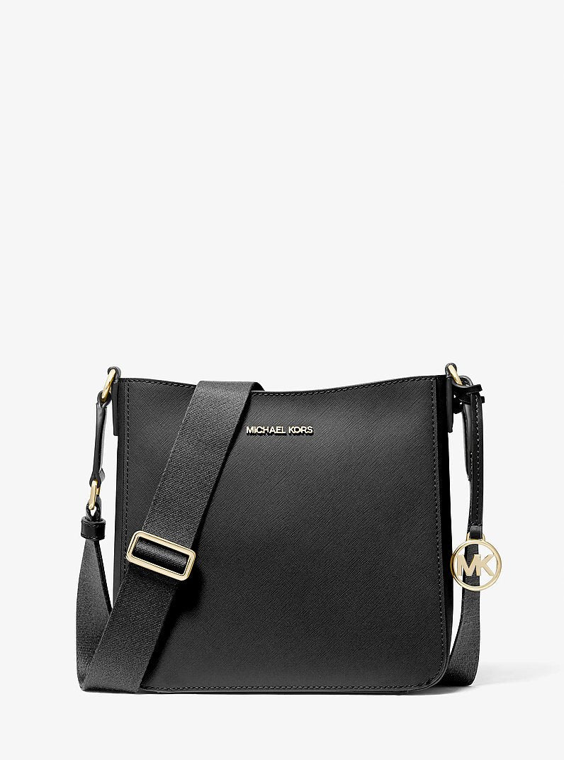Michael Kors Jet Set Travel Small Messenger Bag Black-Black