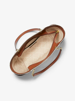 Jet Set Large Signature Logo Shoulder Bag Vanilla Vanilla