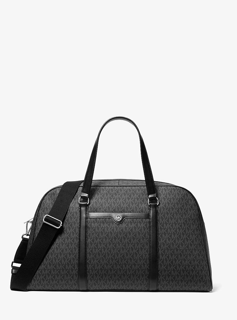 Michael Kors Jet Set Travel Extra-Large Signature Logo Weekender Bag Black