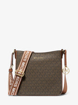 Michael Kors Jet Set Travel Small Signature Logo Messenger Bag Brown