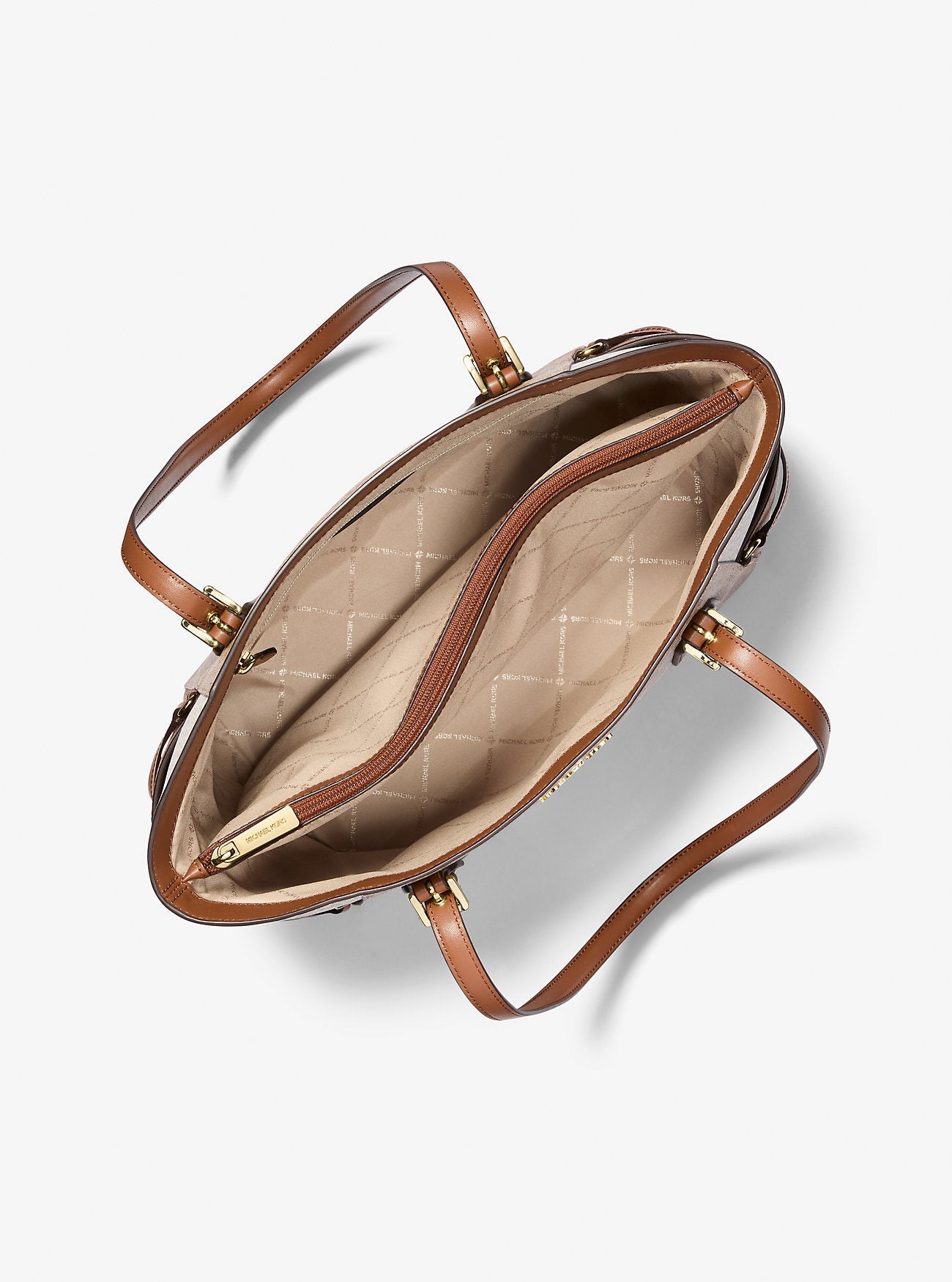 Voyager Large Color-Block Signature Logo Tote Bag Camel Mlt Camel Mlt