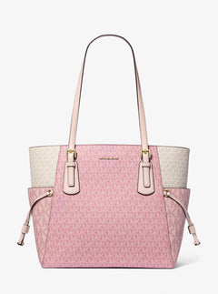 Voyager Large Color-Block Signature Logo Tote Bag Pwd Blsh Mlt Pwd Blsh Mlt