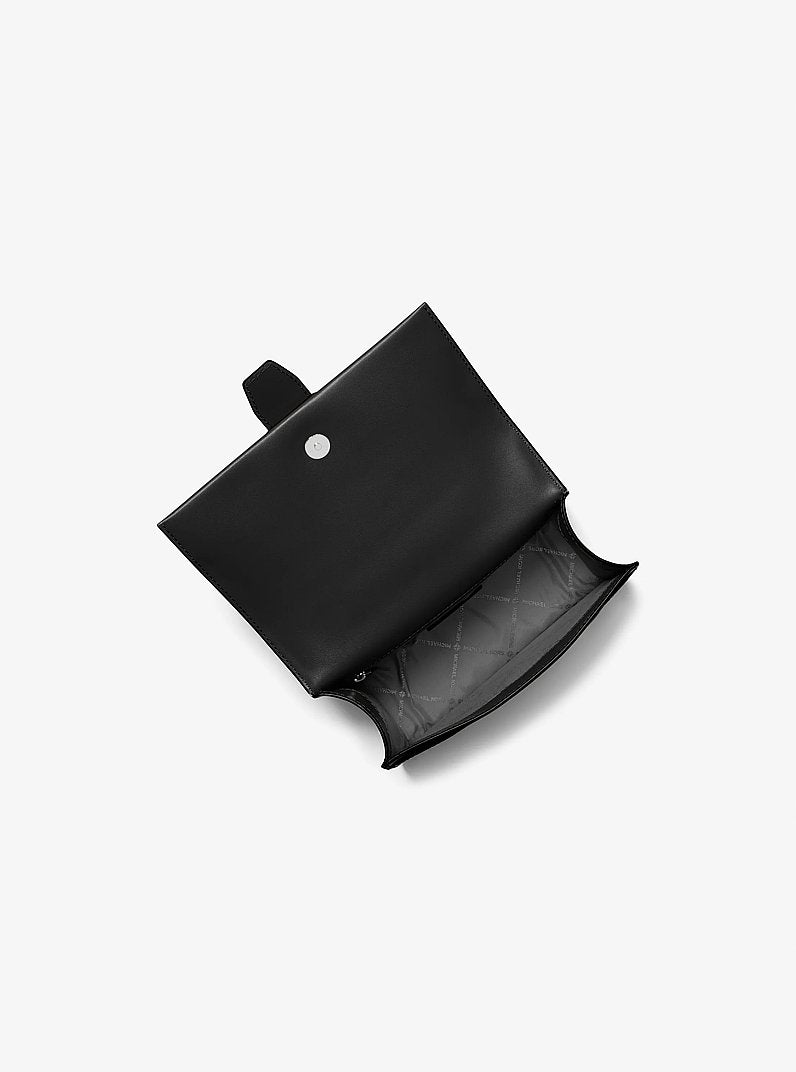 Michael Kors Greenwich Small Saffiano Leather Crossbody Bag Black