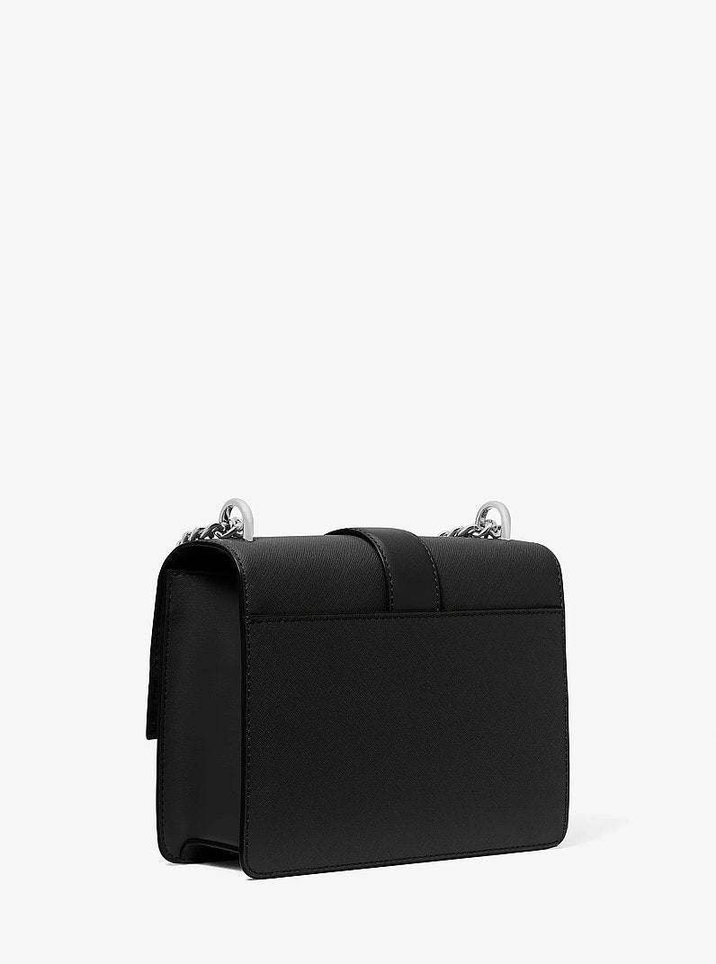 Michael Kors Greenwich Small Saffiano Leather Crossbody Bag Black